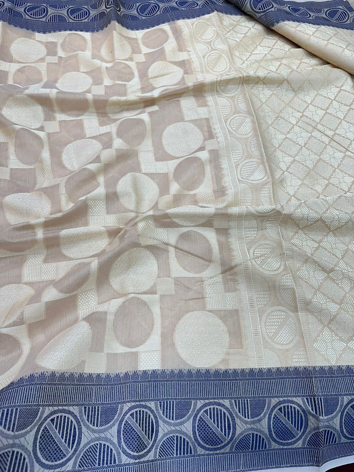 Light Tussar Color Shade Cotton Silk Saree