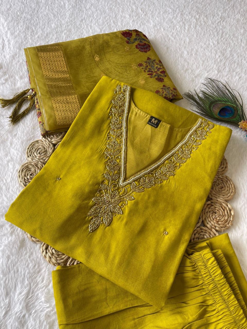 PREMIUM TUSSAR SILK SUIT