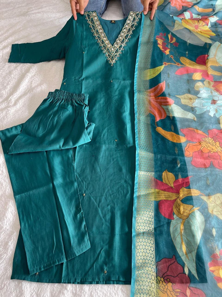 PREMIUM TUSSAR SILK SUIT