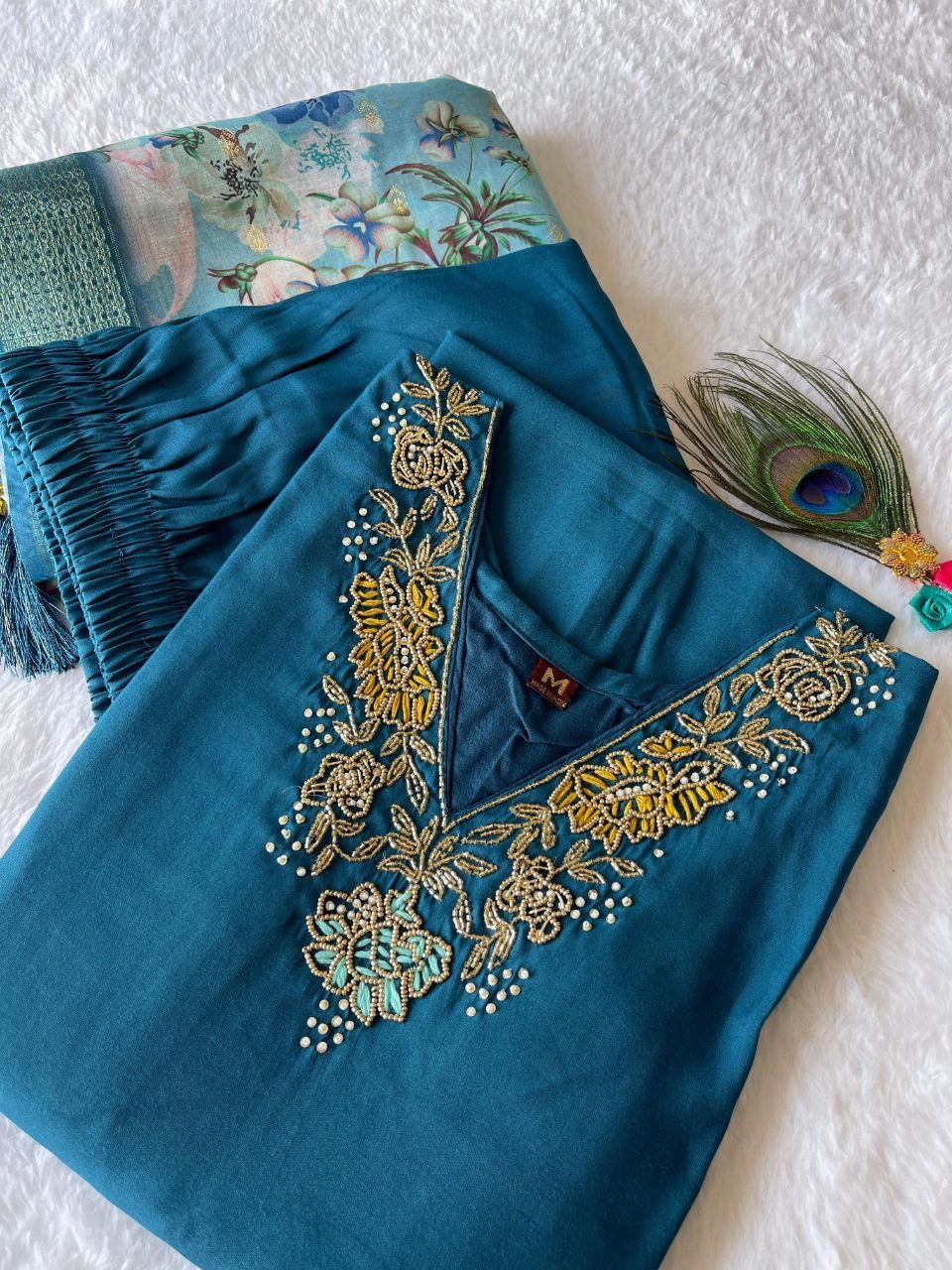 PREMIUM TUSSAR SILK SUIT