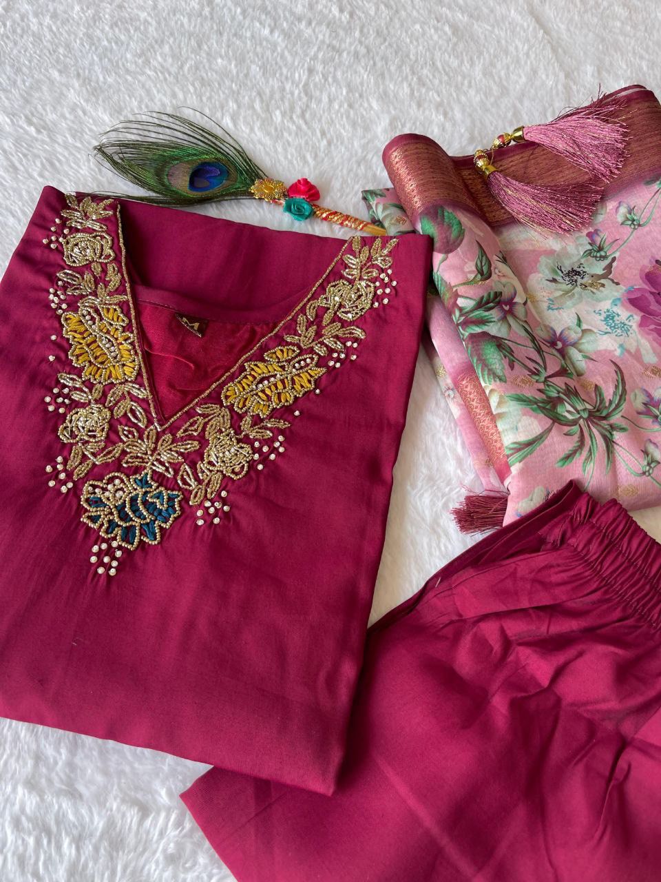 PREMIUM TUSSAR SILK SUIT