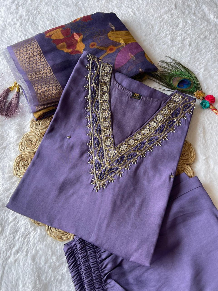 PREMIUM TUSSAR SILK SUIT