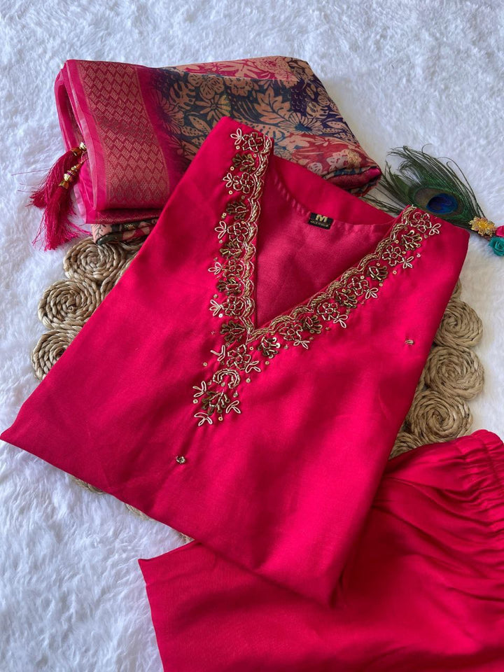 PREMIUM TUSSAR SILK SUIT