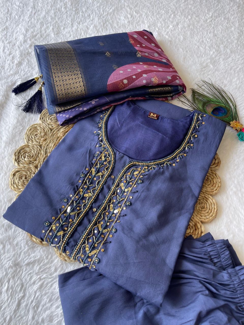 PREMIUM TUSSAR SILK SUIT