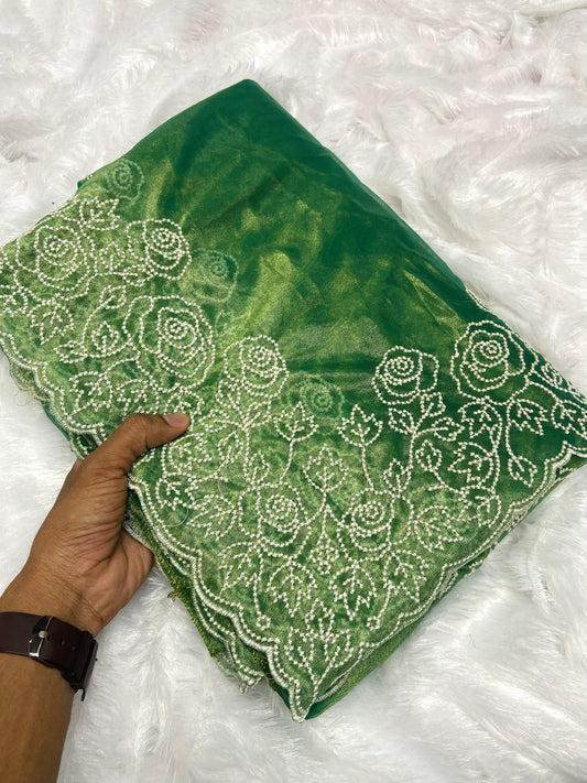 Premium Tissue with Chikankari Work