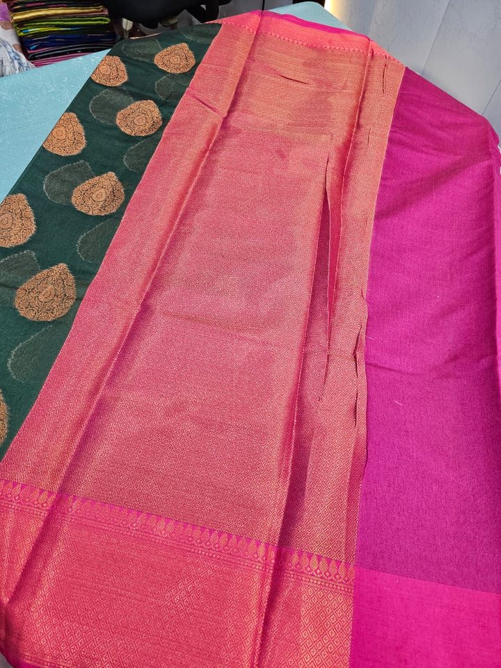 Soft Silk saree with antique paan Buta