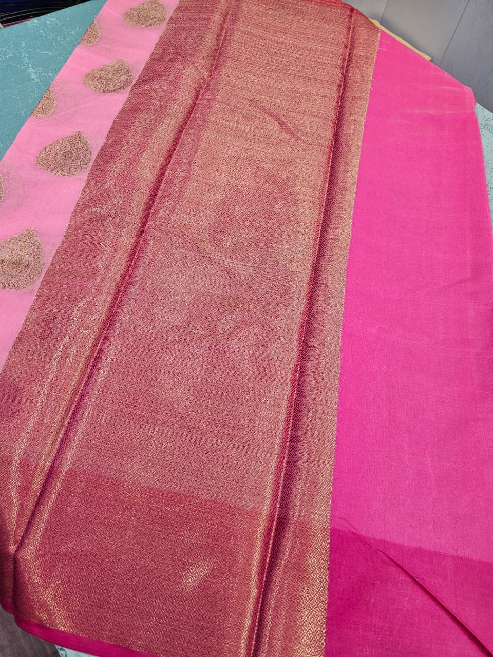 Soft Silk saree with antique paan Buta