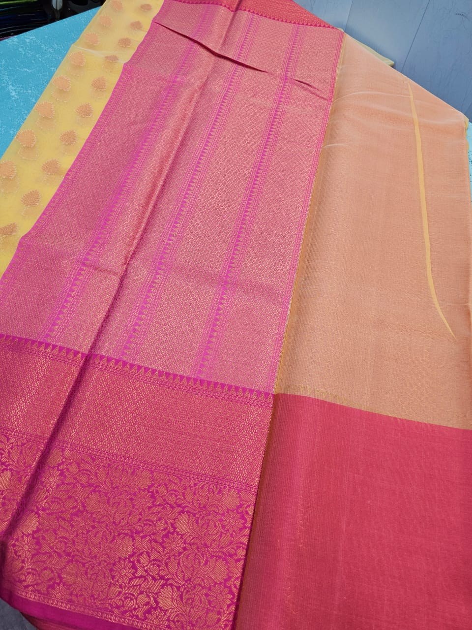 Soft Silk saree with antique paan Buta