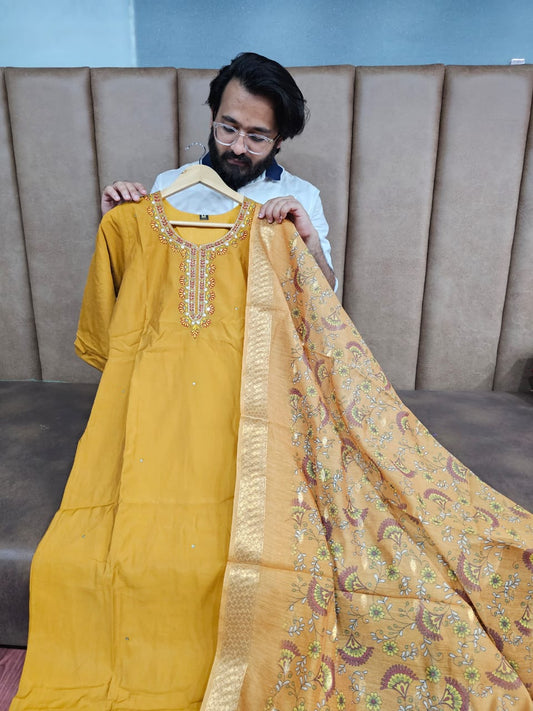 PREMIUM TUSSAR SILK SUIT