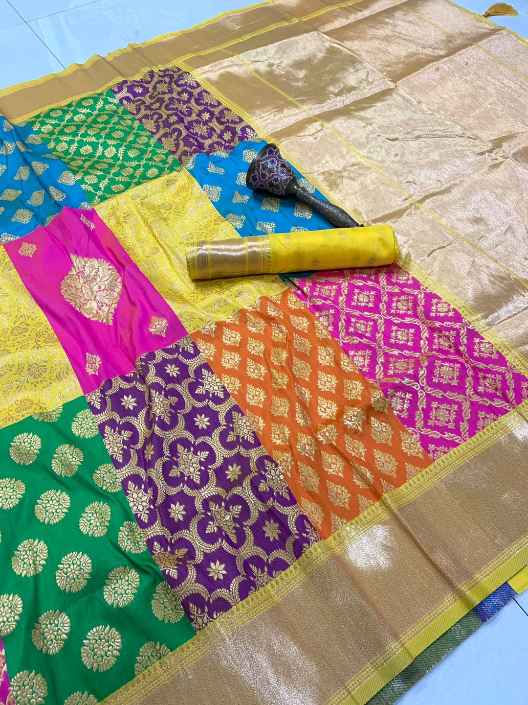 Nita Ambani Maam Inspired Premium Katan Silk Rangkat Saree