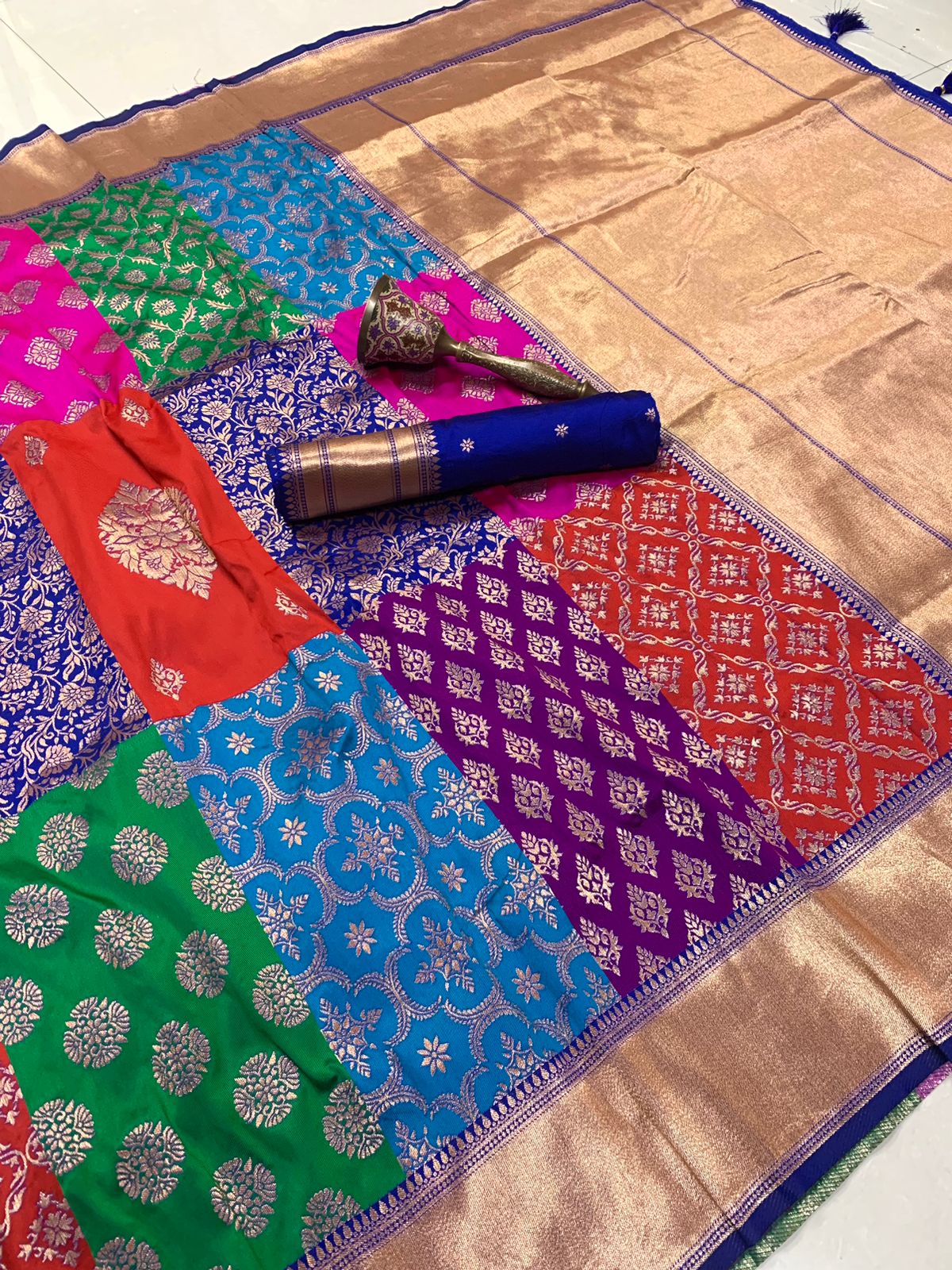 Nita Ambani Maam Inspired Premium Katan Silk Rangkat Saree