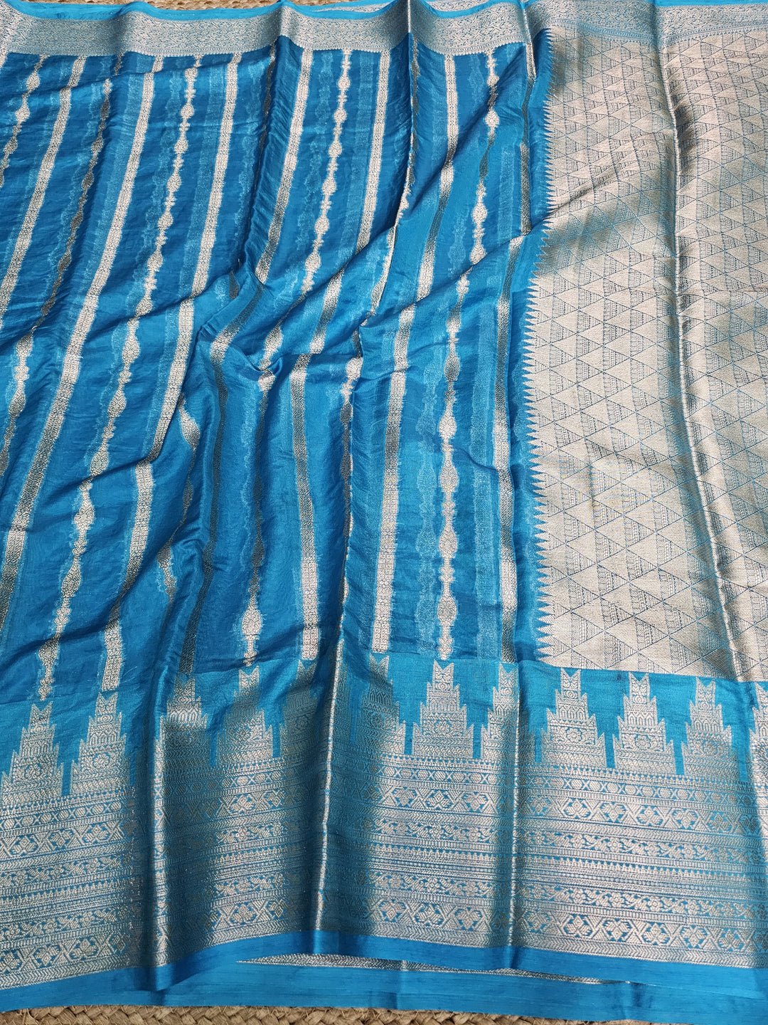 Exclusive Sky Blue Shade Soft Silk Saree