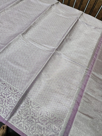 Secret Lavender Tissue Silk Saree Launched