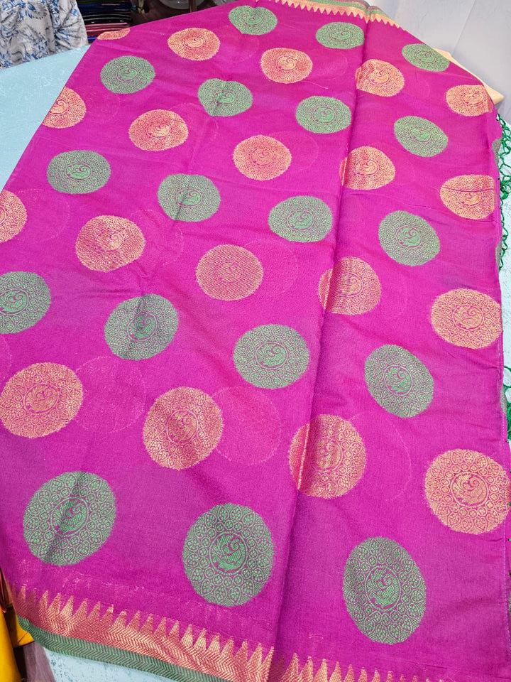 Soft Silk Buta Saree with Tassels