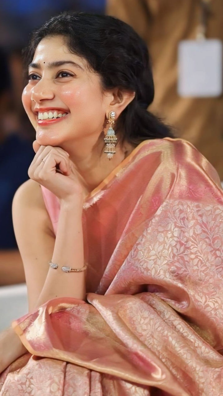 Sai Pallavi Ma'am inspired premium kanjivaram tissue silk saree