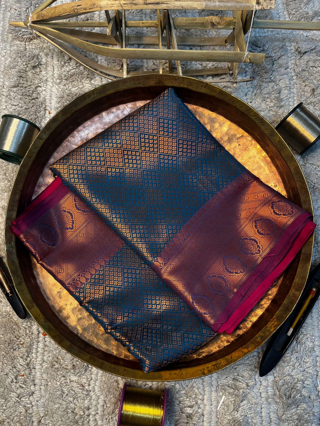 Eccentric zari weave Softsilk Banarasi saree