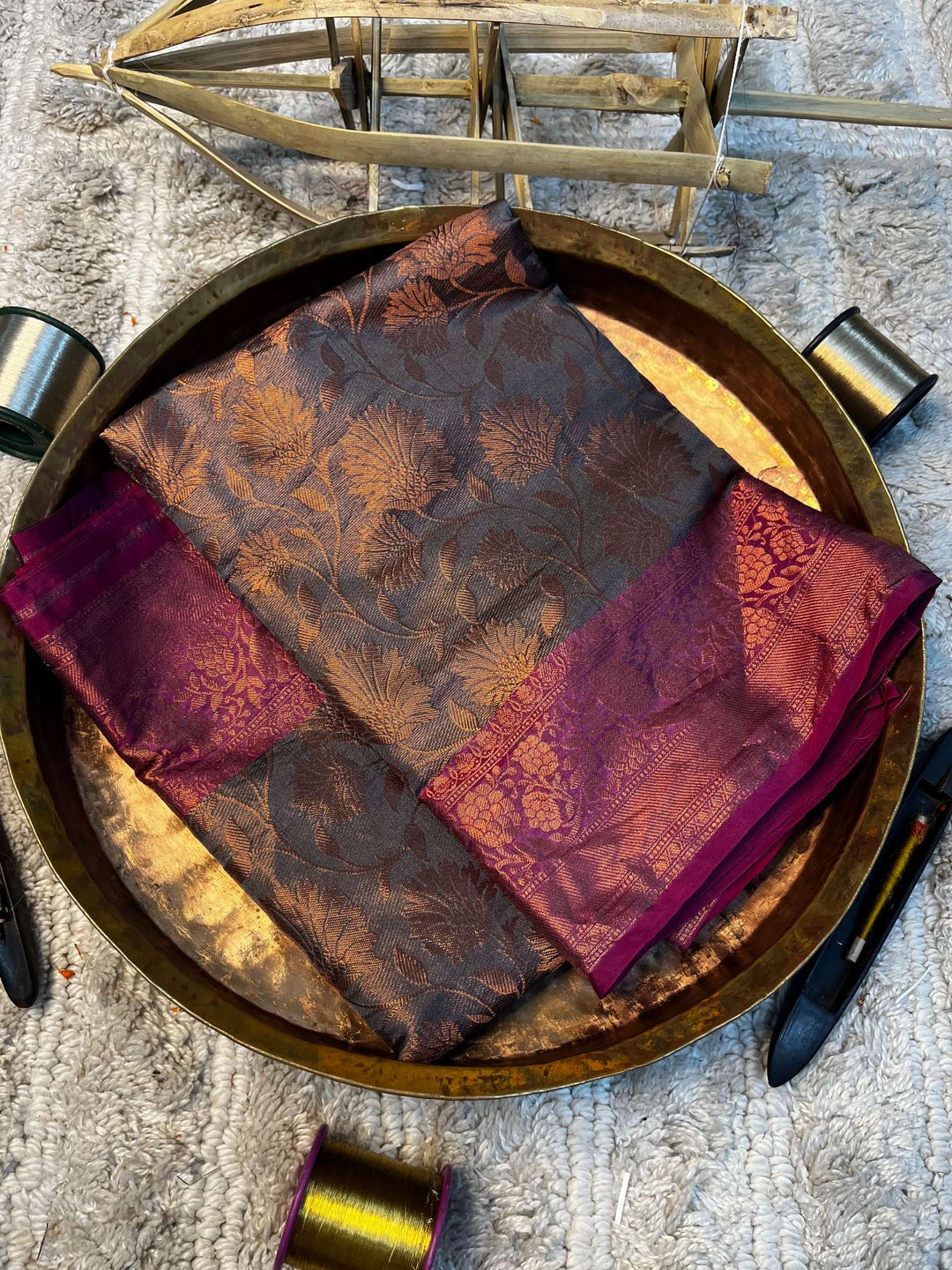 Eccentric zari weave Softsilk Banarasi saree