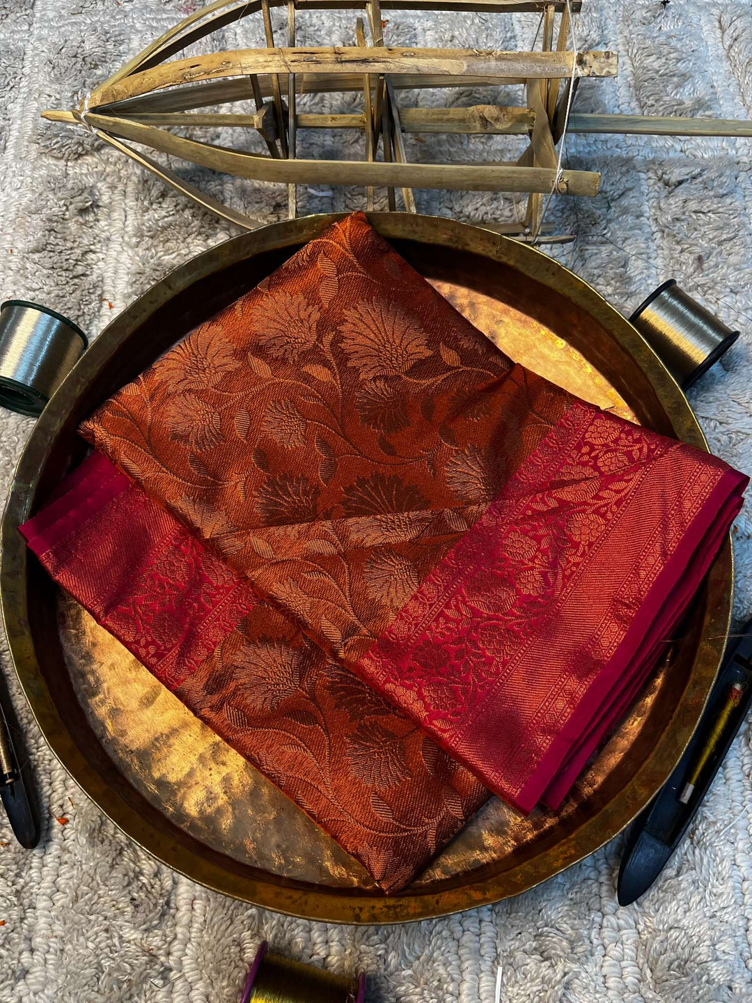 Eccentric zari weave Softsilk Heritage Banarasi saree