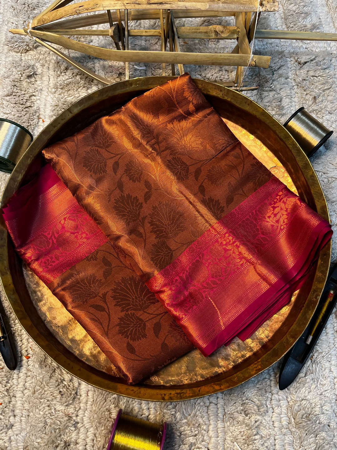 Eccentric zari weave Softsilk Heritage Banarasi saree