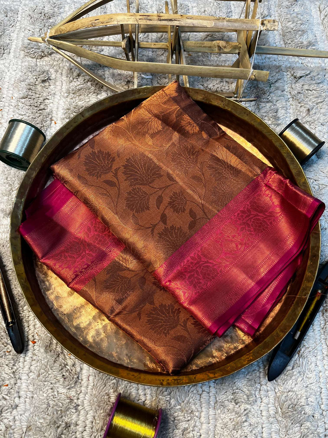 Eccentric zari weave Softsilk Heritage Banarasi saree