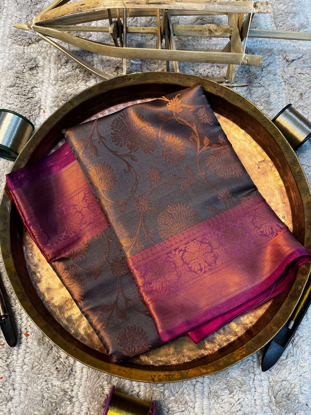 Eccentric zari weave Softsilk Heritage Banarasi saree
