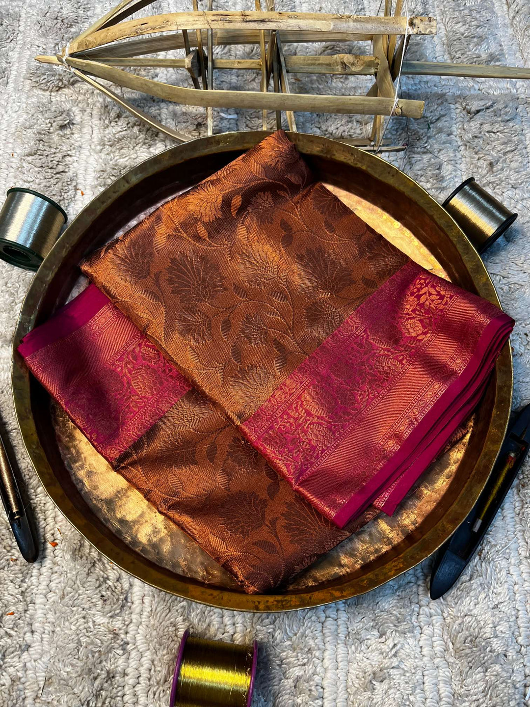 Eccentric zari weave Softsilk Heritage Banarasi saree