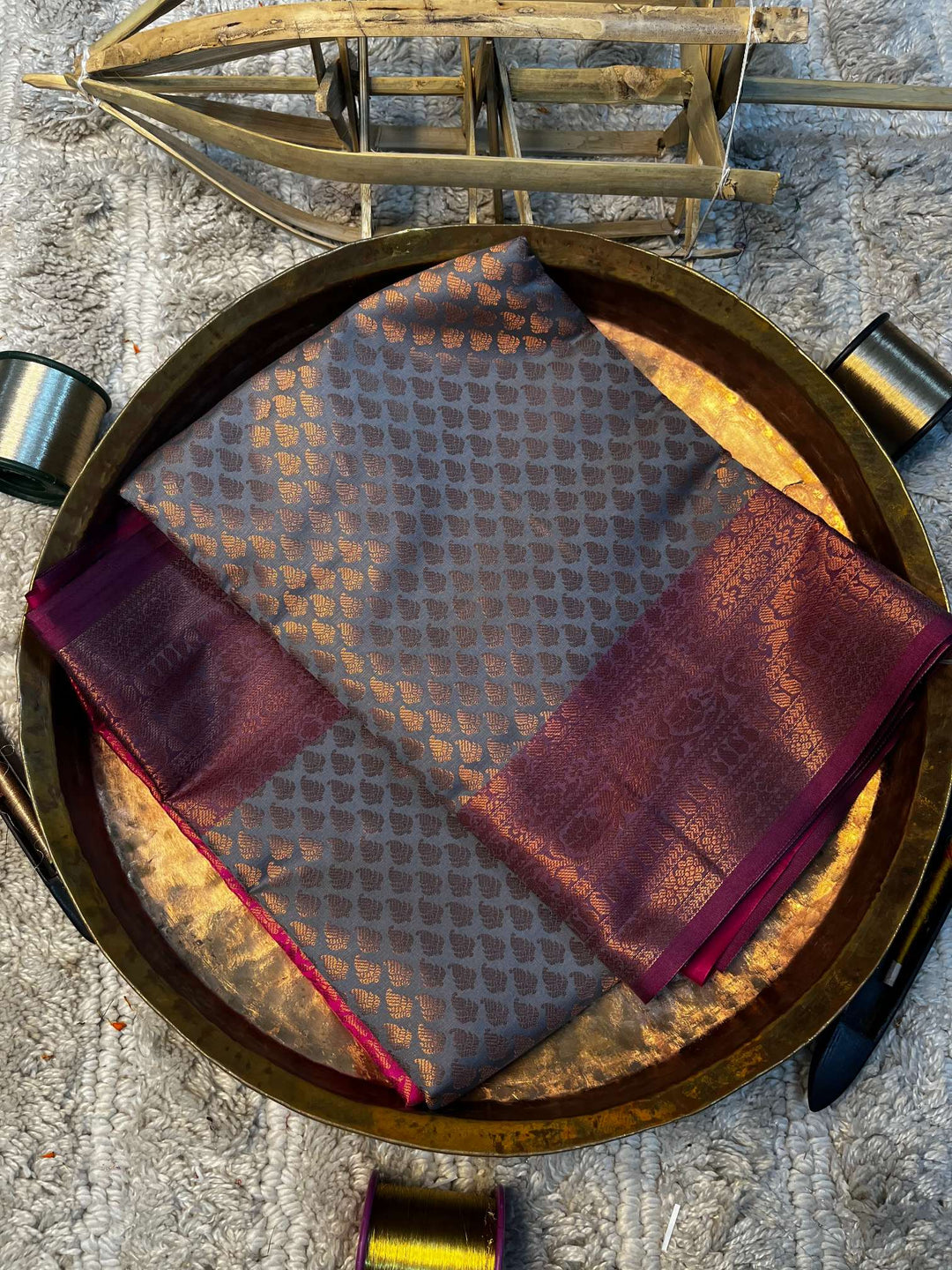 Eccentric zari weave Softsilk Banarasi saree