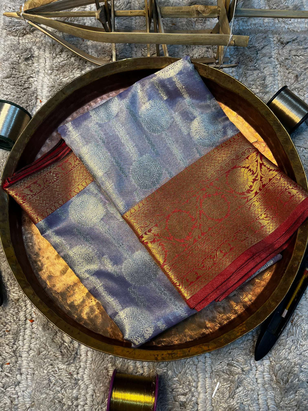 Eccentric zari weave Softsilk Banarasi saree