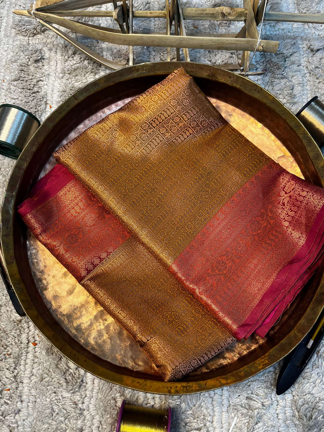 Eccentric zari weave Softsilk Banarasi saree