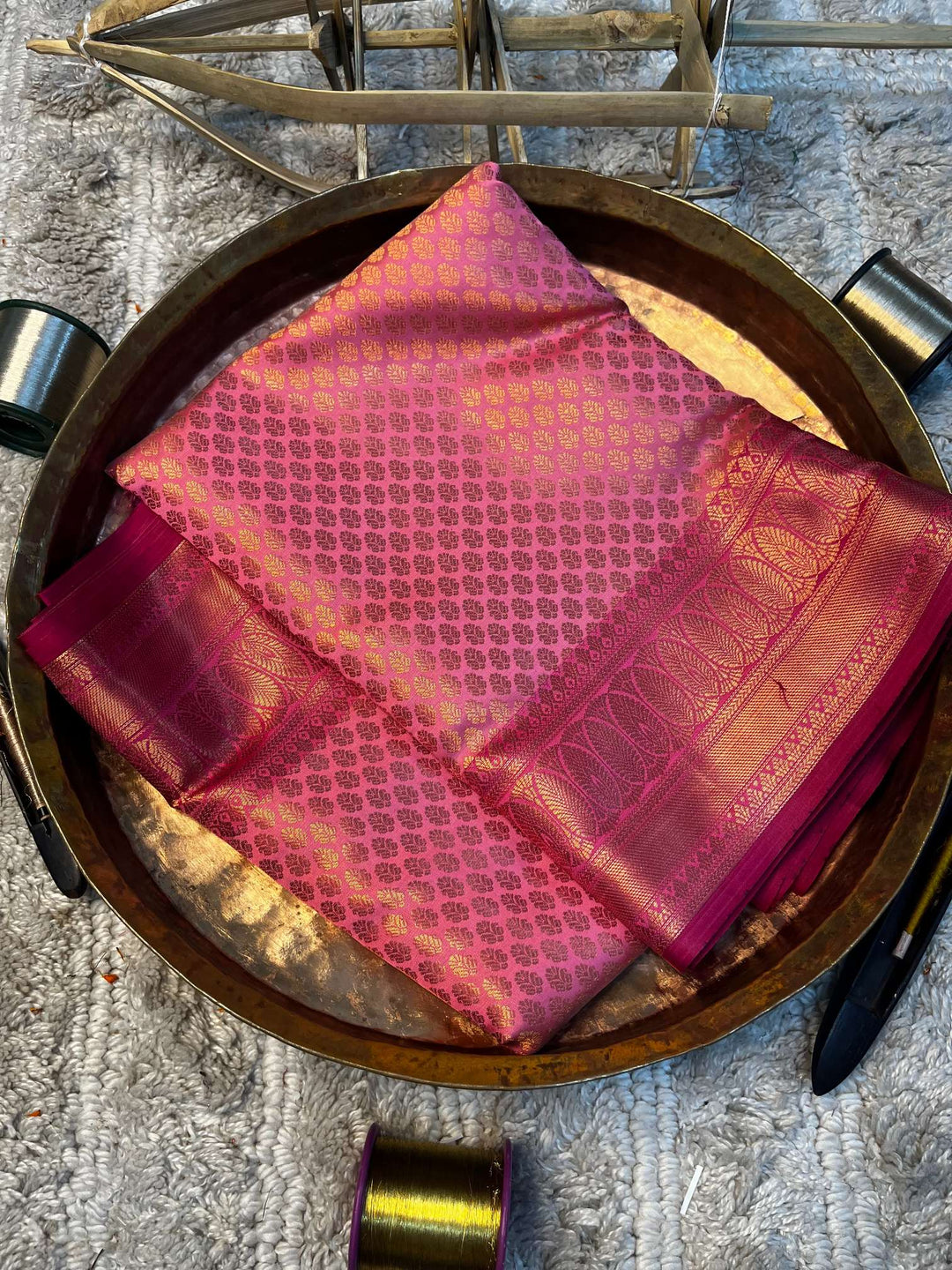 Eccentric zari weave Softsilk Banarasi saree