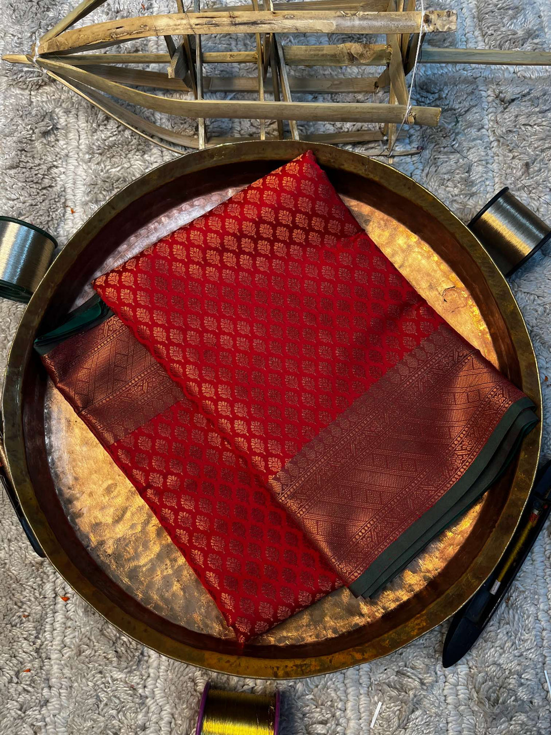 Eccentric zari weave Softsilk Banarasi saree