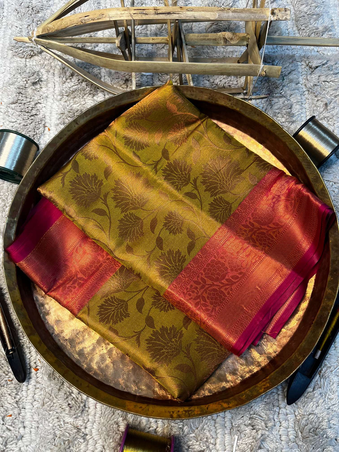 Eccentric zari weave Softsilk Heritage Banarasi saree