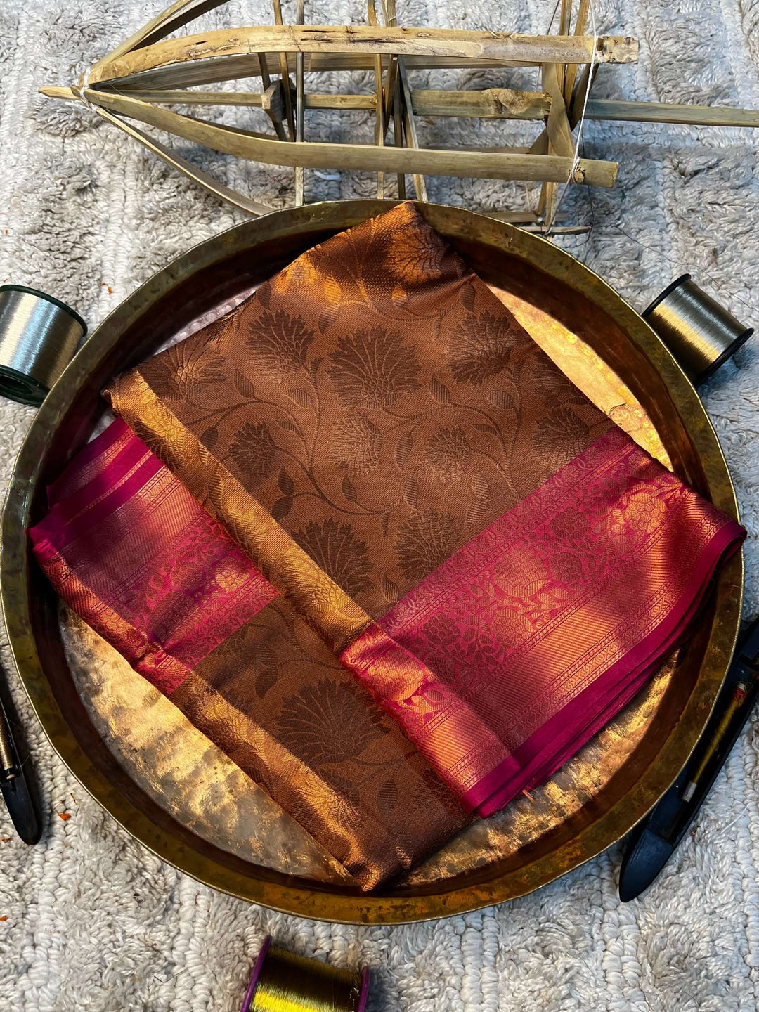Eccentric zari weave Softsilk Heritage Banarasi saree
