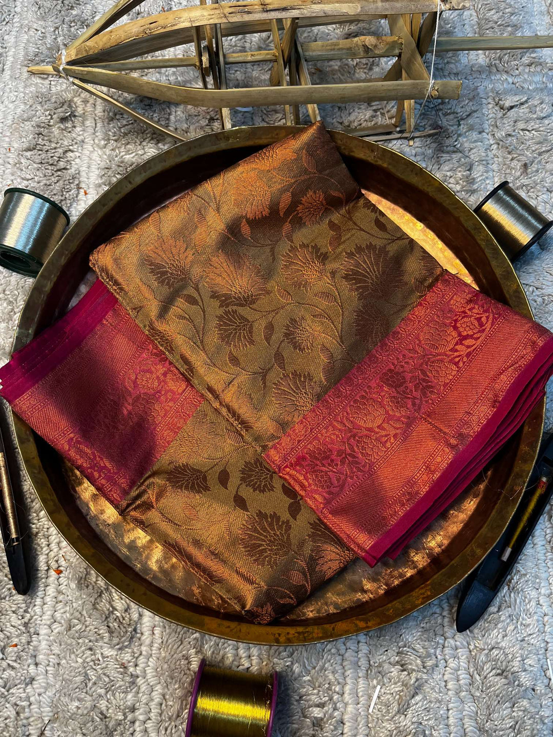 Eccentric zari weave Softsilk Banarasi saree