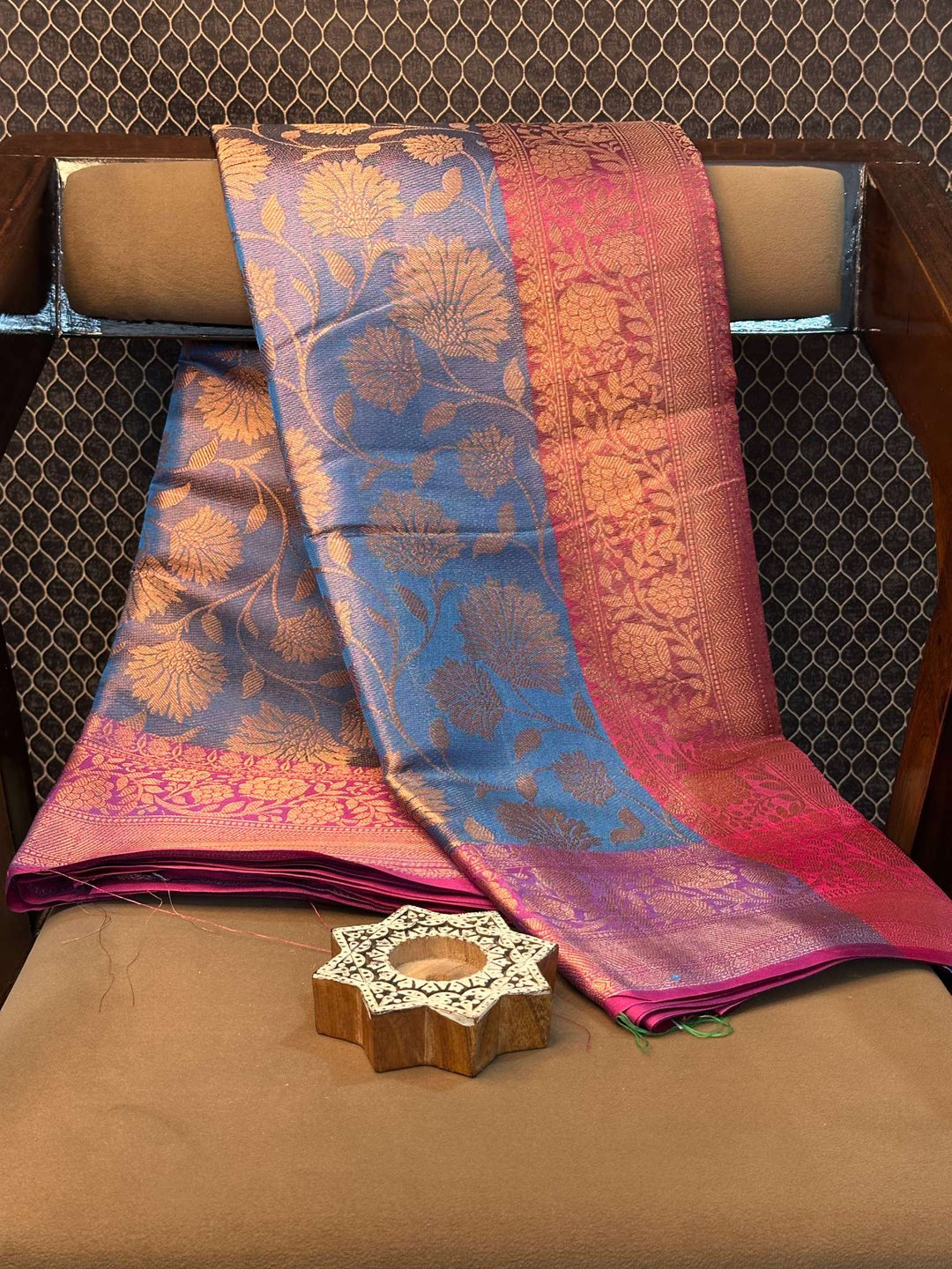 Eccentric zari weave Softsilk Banarasi saree