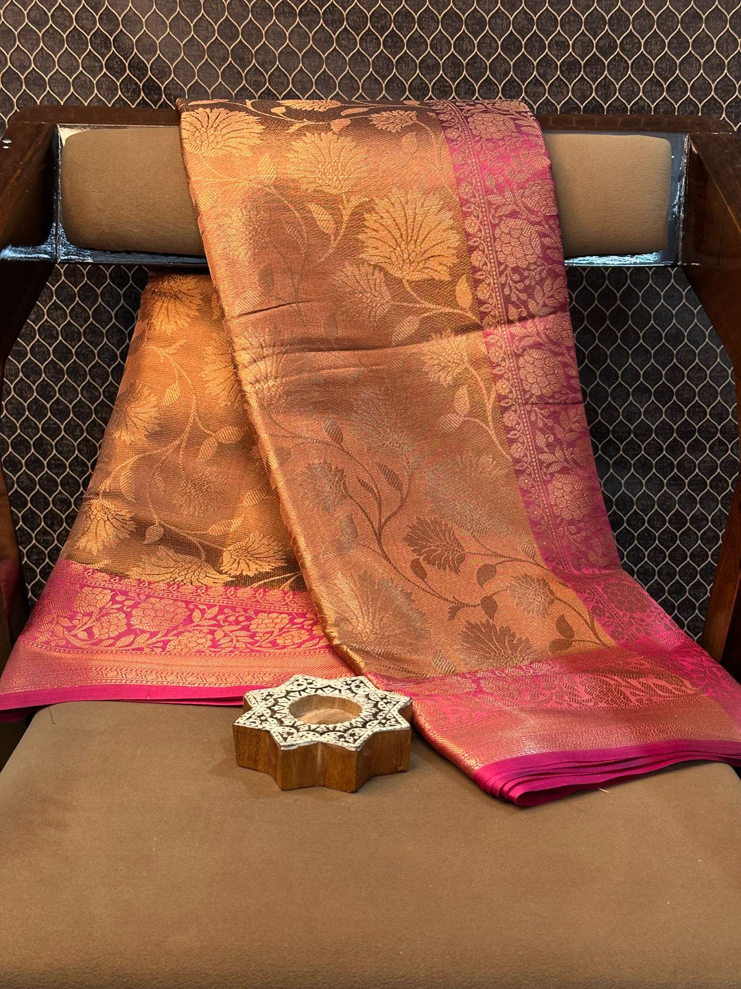 Eccentric zari weave Softsilk Banarasi saree