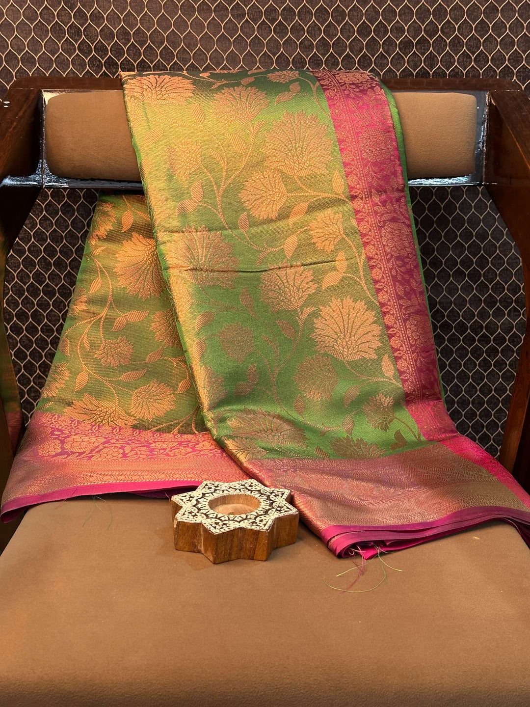 Eccentric zari weave Softsilk Banarasi saree