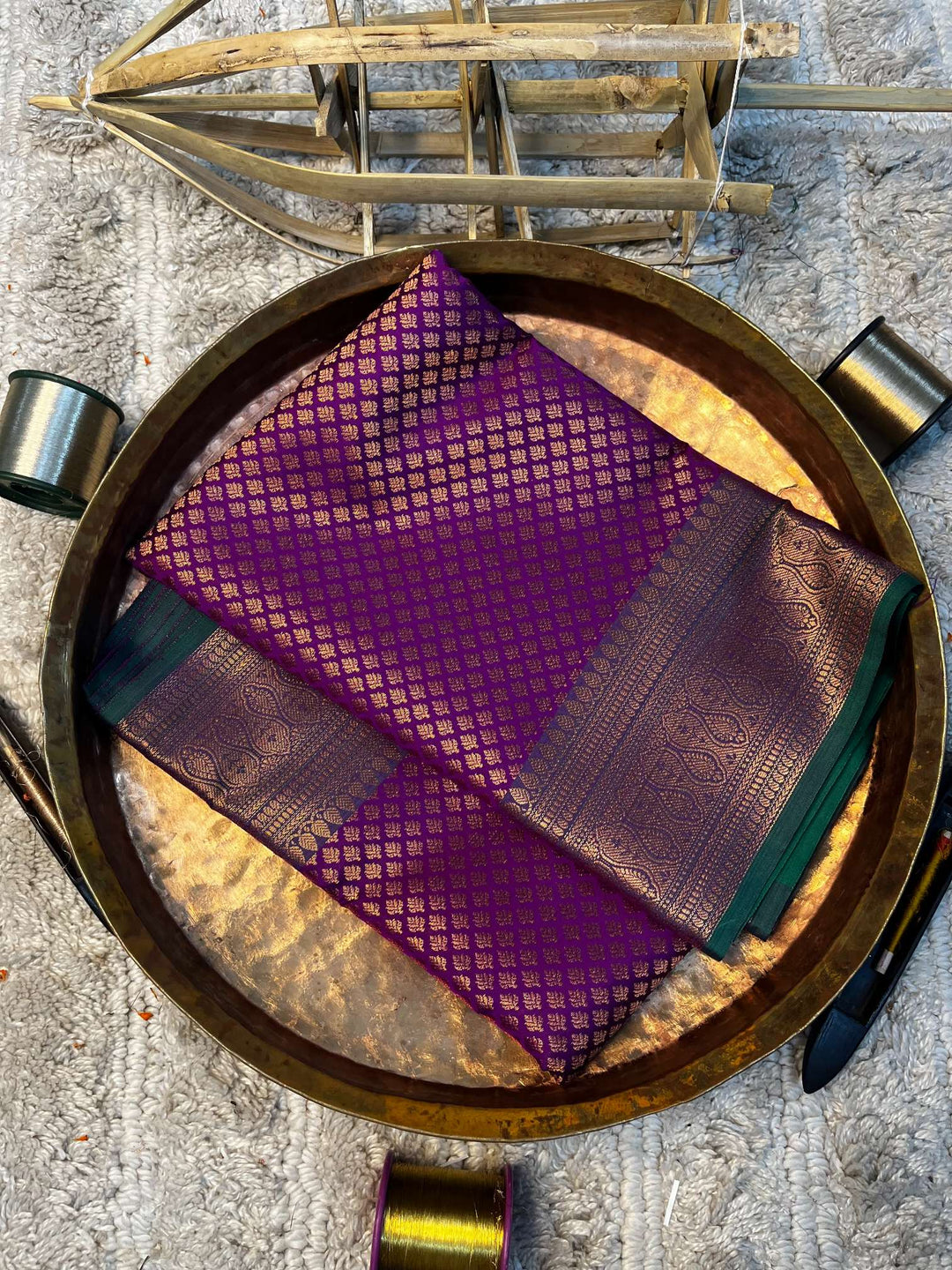 Eccentric zari weave Softsilk Banarasi saree