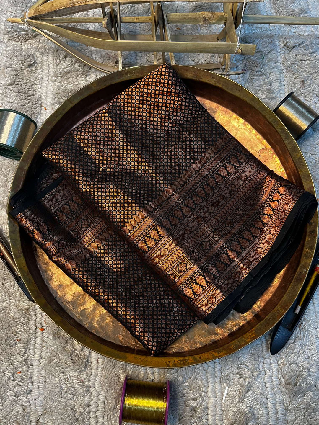 Eccentric zari weave Softsilk Banarasi saree