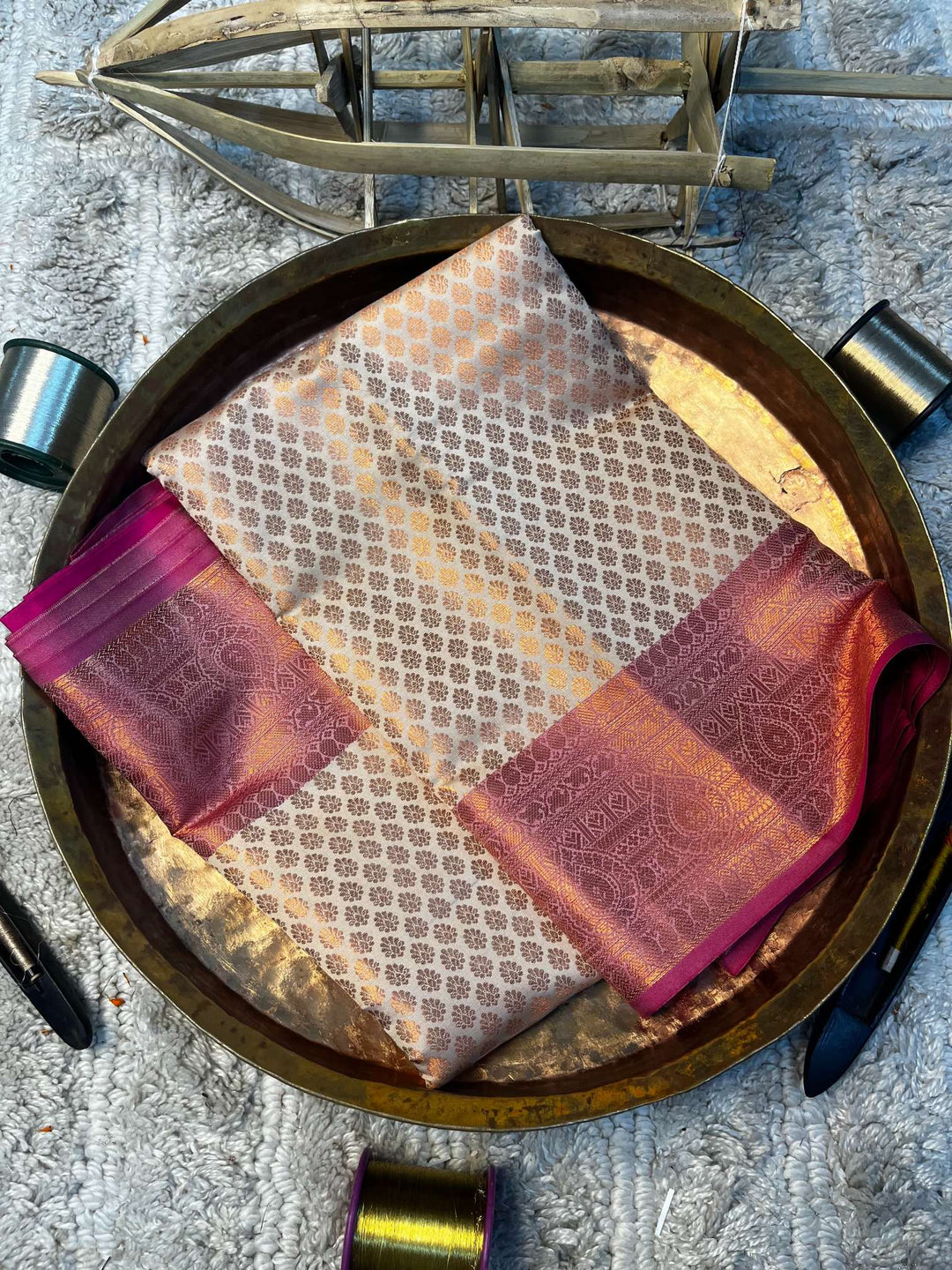 Eccentric zari weave Softsilk Banarasi saree