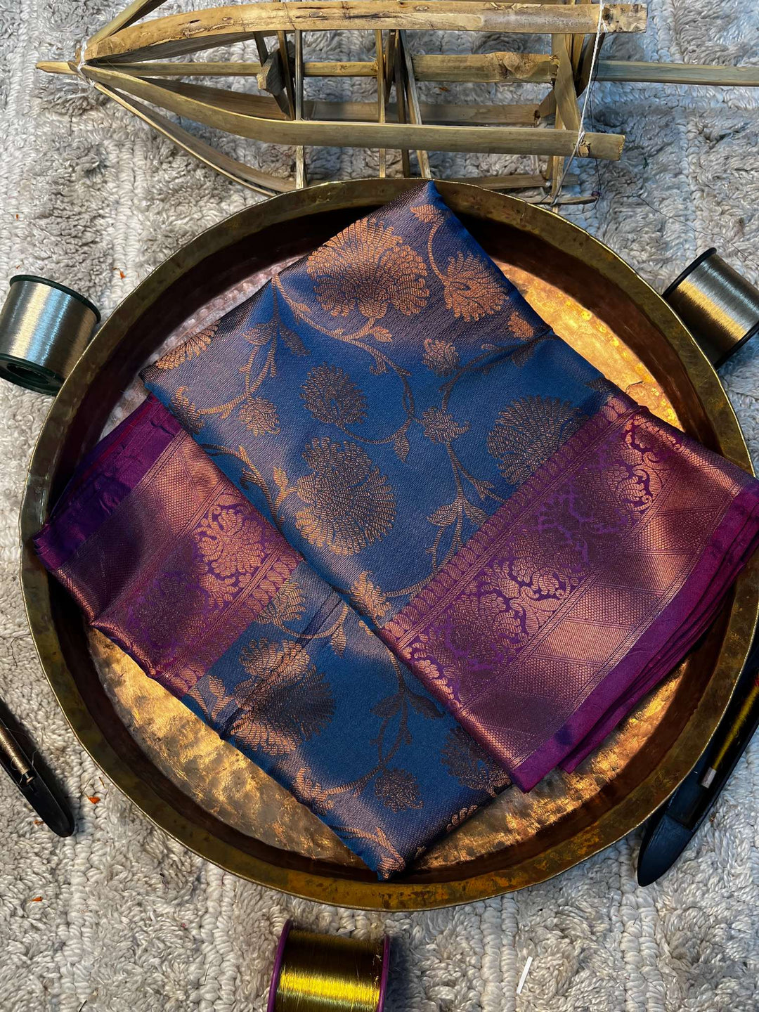 Eccentric zari weave Softsilk Banarasi saree