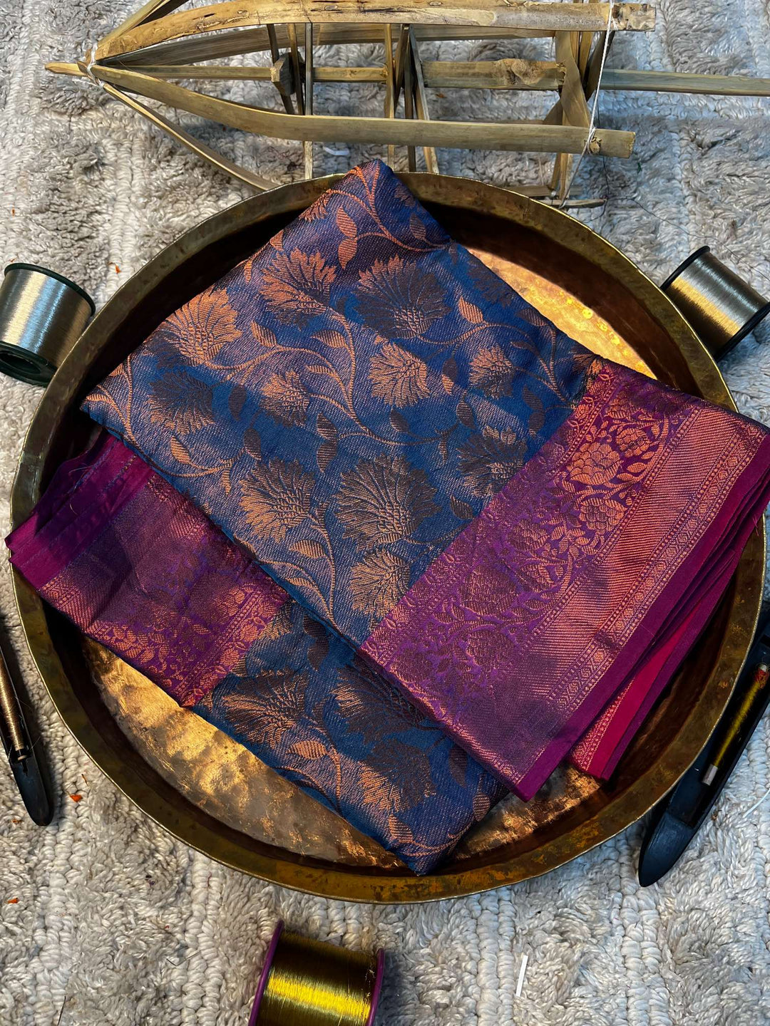 Eccentric zari weave Softsilk Banarasi saree