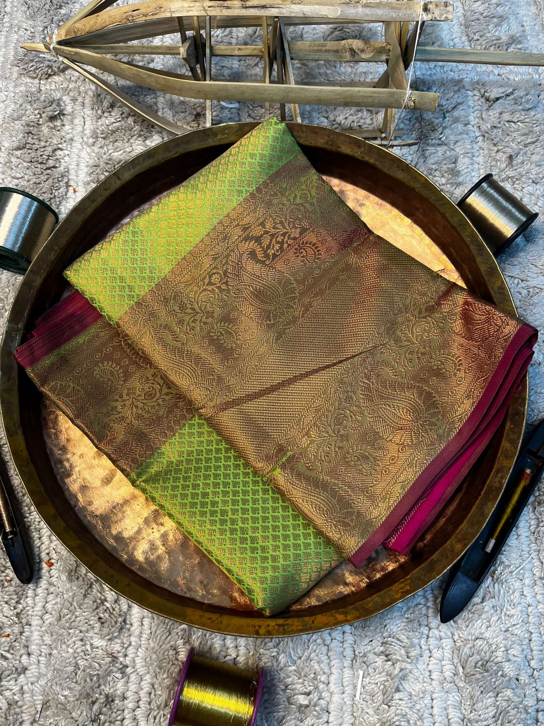 Eccentric zari weave Softsilk Banarasi saree