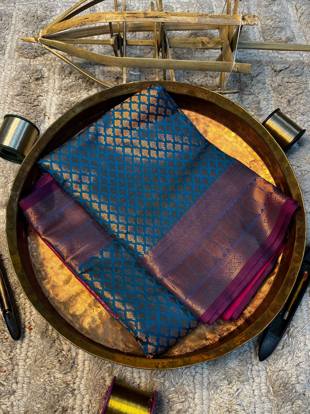 Eccentric zari weave Softsilk Banarasi saree