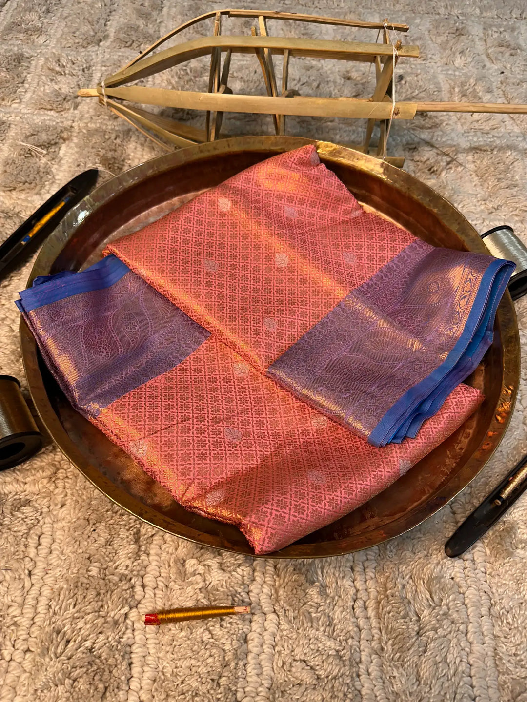 Eccentric Zari Weave Softsilk Banarasi Saree
