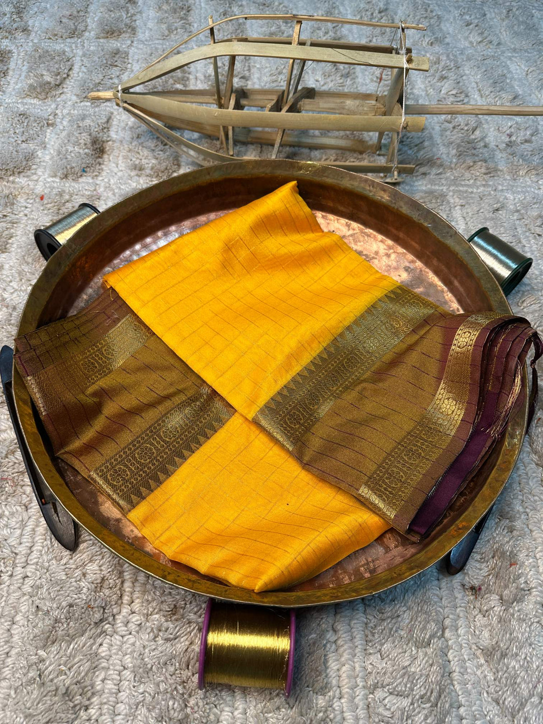 Soft Cotton Silk Rtique Zari Banarasi Saree