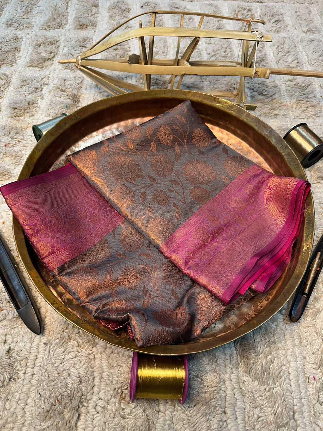 Eccentric zari weave Softsilk Banarasi saree