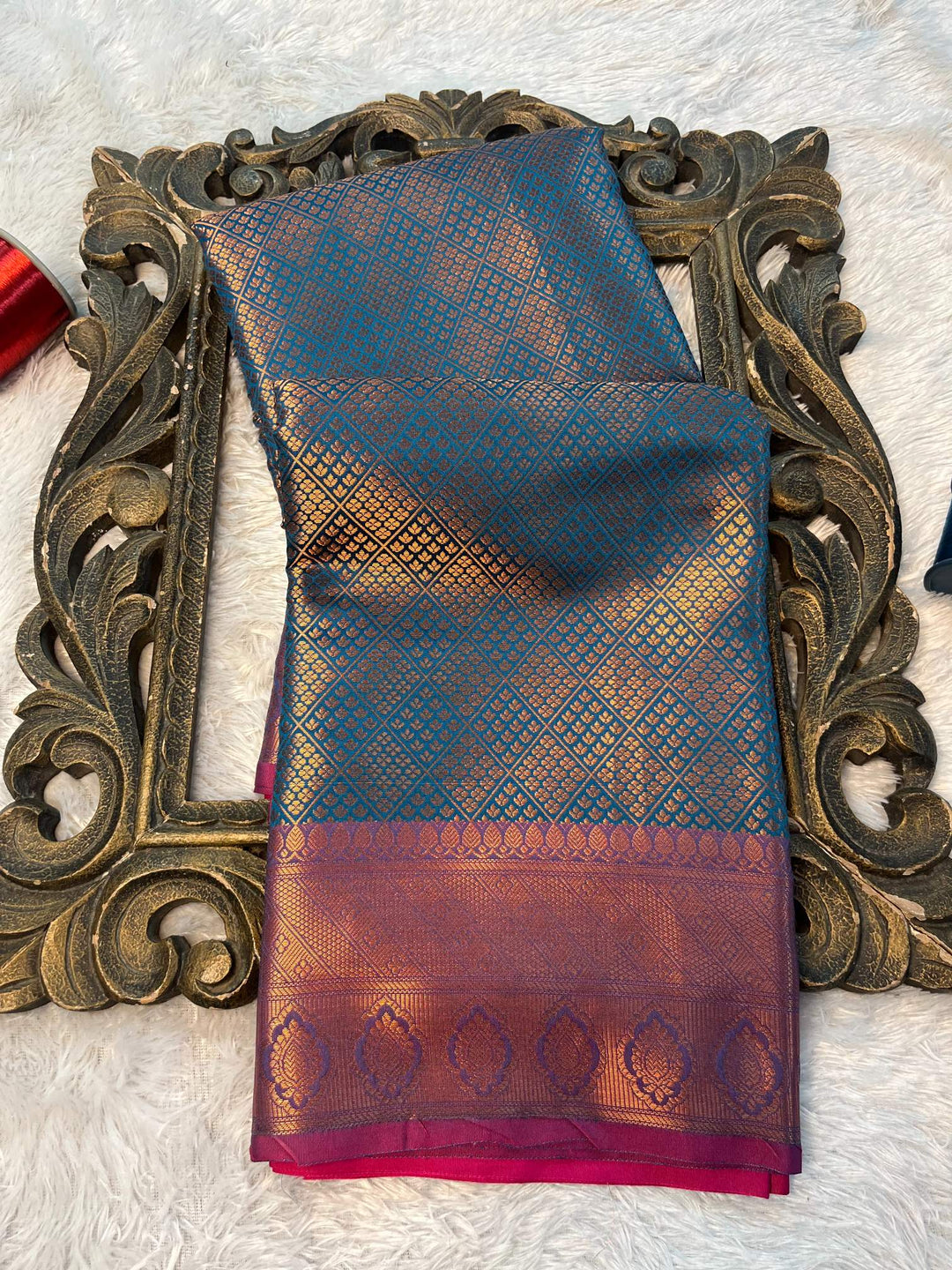 Eccentric zari weave Softsilk Banarasi saree