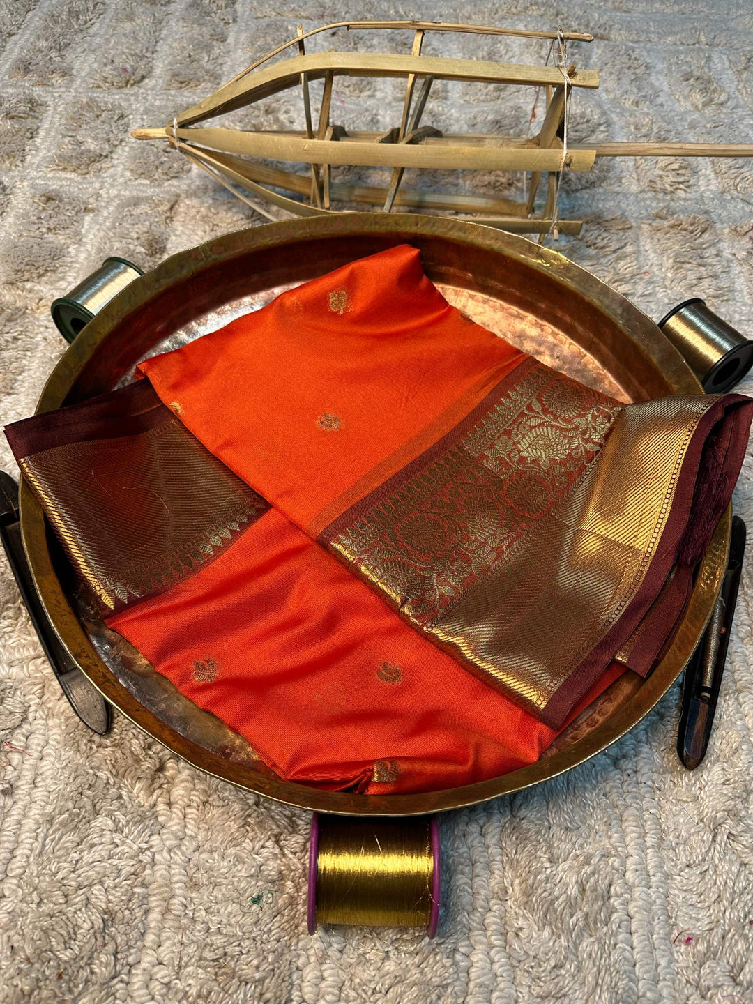 Eccentric zari weave Softsilk Banarasi saree