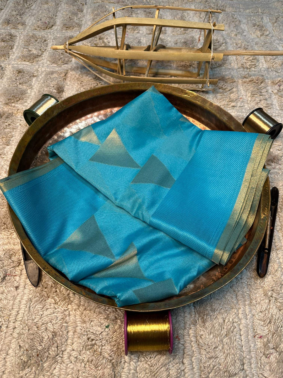 Soft Cotton Silk Rtique Zari Banarasi Saree